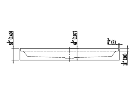48" x 32" CENTRE Shower Base - Image 5