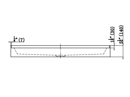 48" x 36" CENTRE Shower Base - Image 3