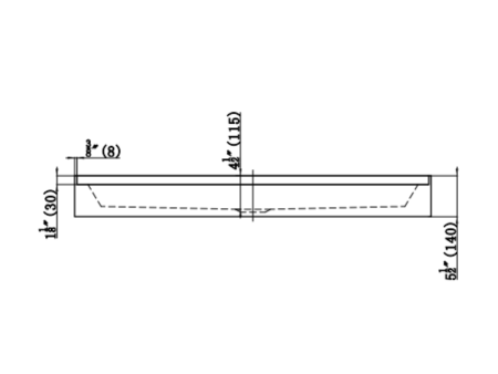 48" x 30" CENTRE Shower Base - Image 5